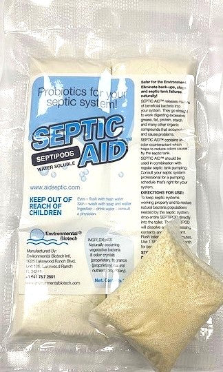 Septic Aid Sachets and Pods